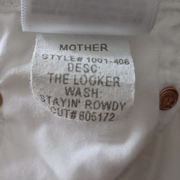 MOTHER | The Looker 'Stayin' Rowdy' white - Picture 9 of 15
